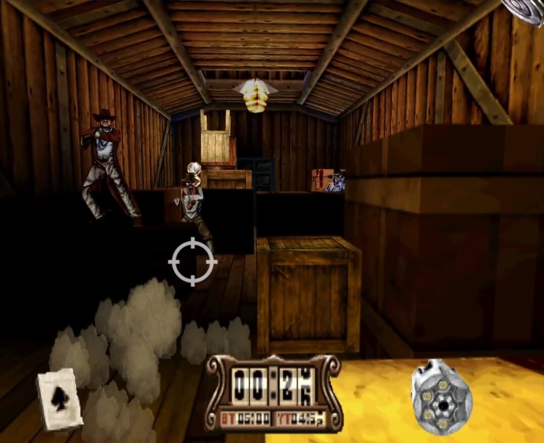 Gunfighter The Legend of Jesse James - геймплей игры на PlayStation